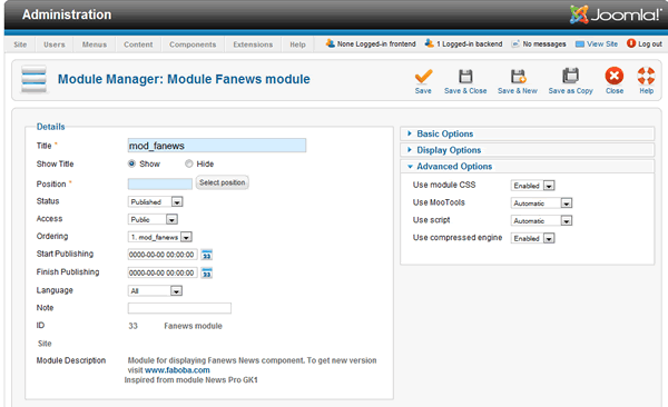 module view